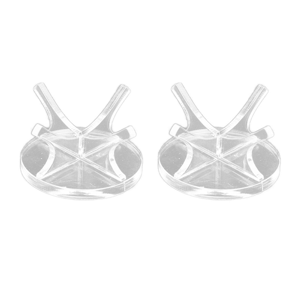2Pcs Golf Ball Rack High Stability Strong Firmness Simple Baseball Display StandTransparent 2