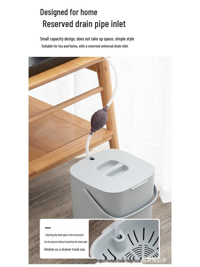 Tea Dregs Bucket with Filter: Household Wastewater and Storage for Kung Fu Tea Sets