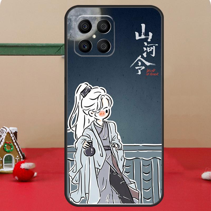 EHRENWORT Shan He Ling Cartoon Hülle Für Honor Magic 8 5 6 7 Lite Honor 400 Pro 200 70 90 X8c X8b X9a X9b X9c X9d Win Cover