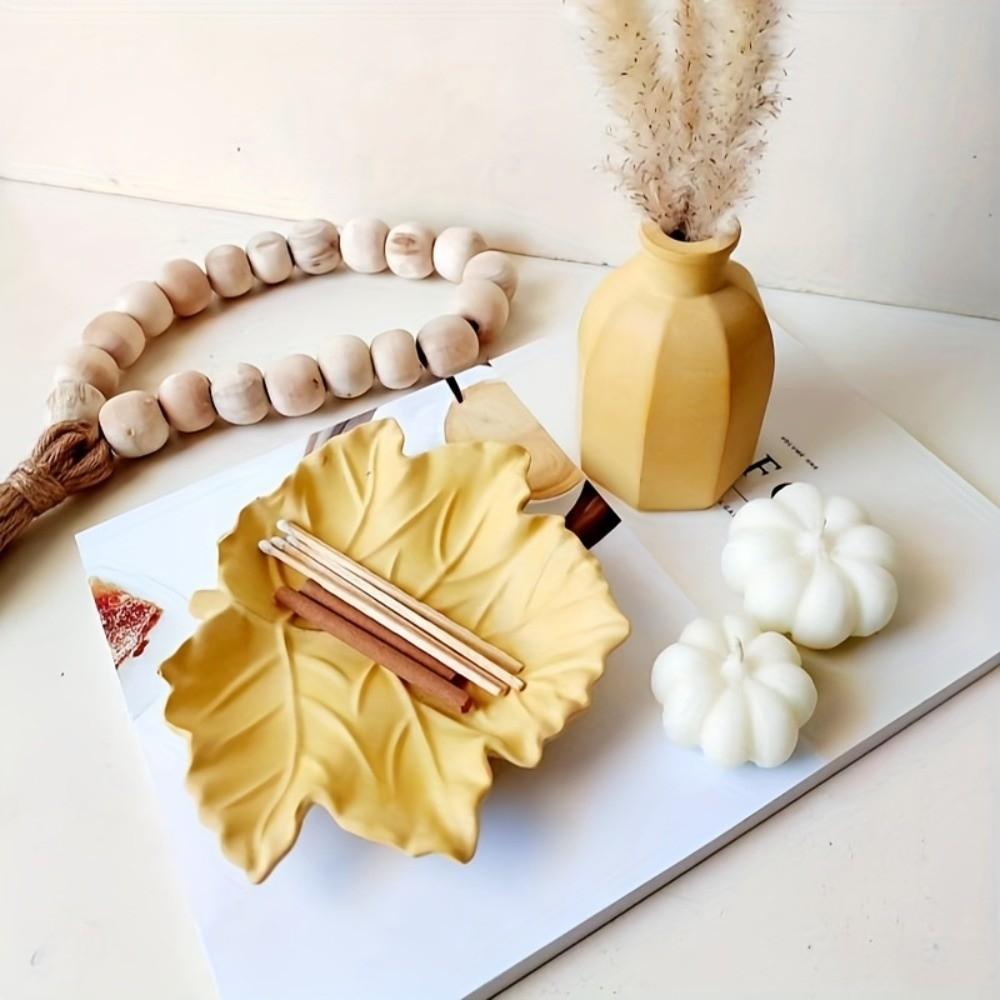 Silicone Ash Tray Mold 3D Maple Leaf Snack Dish Mould New Resin Casting Mold Craft Making