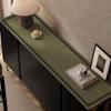 Waterproof Erasable Leather Placemat: Modern Minimalist, Cut-to-Size, Non-Slip TV Cabinet Mat