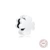 Authentic 925 Sterling Silver Pave Four-Leaf Clover Clip Charms Beads DIY Jewelry Making Fits Reflexions Charm Bracelet 2020 New