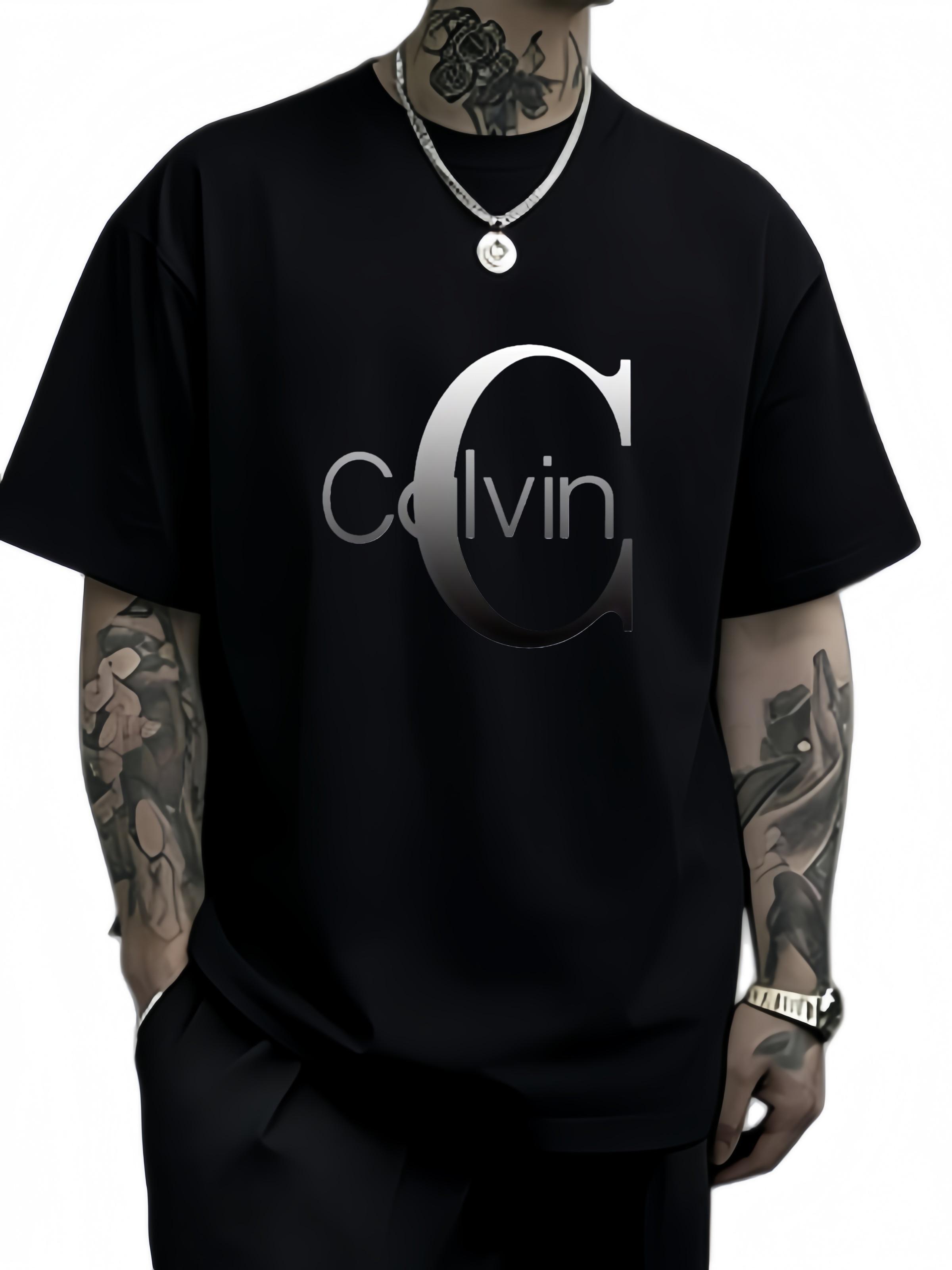 

The new bestselling mens summer shortsleeved Tshirt with the letter C pattern printed casual fashion in 2025 4XL