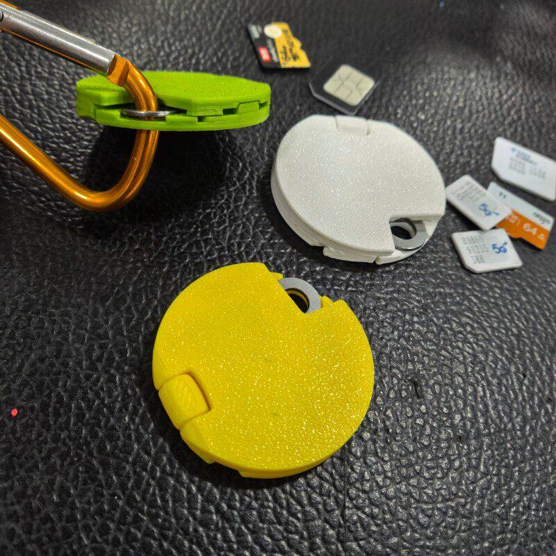 3D Printed Sim & Tf Card Holder, Portable Memory Card Storage Case With Eject Pin,Shockproof Holder For Storage Card For Travel