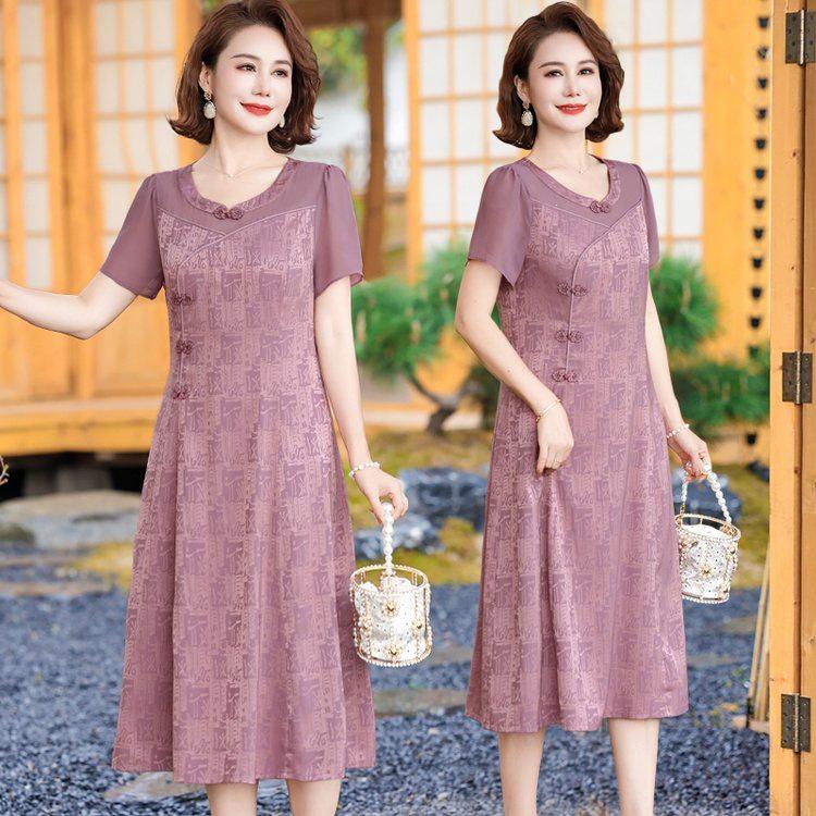 Elegant 2026 Summer Slim-Fit Mid-Length Lace-Up Dress