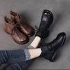Retro-style Women's Shoes - New Style with Soft Sole, Casual and Lined with Fleece, Lace-up Short Boots