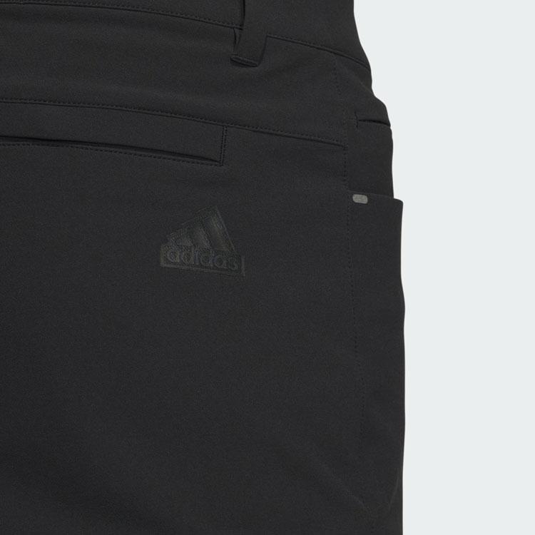 Adidas Business Casual Slim-Fit Pants Solid Color Logo Straight Leg Sports Trousers Men Pants Black IZ1588