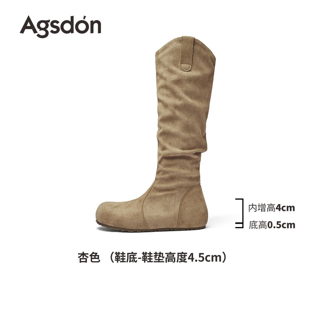 Short Boots Women's New Winter Velvet Retro Stacked Martin Boots Maillard Western Cowboy Boots