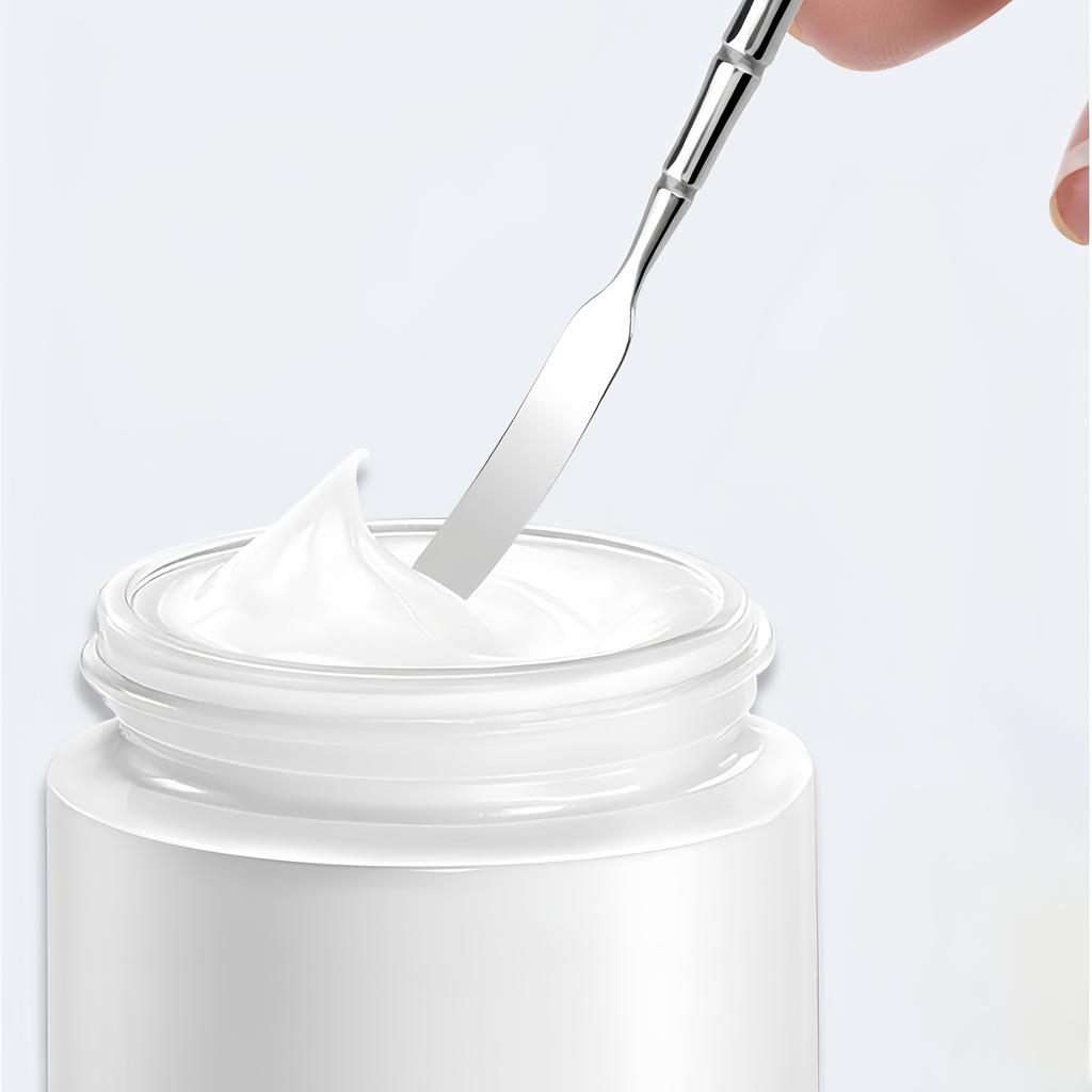 Stainless Steel Blackhead Remover Shovel - Liquid Foundation Applicator, Mud Mask Mixer, Professional Facial Cleaning Tool Facial Mask Applicator