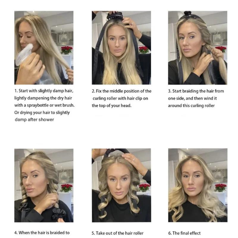 Hitzeloses Lockenstab-Stirnband, keine Hitze, Seidenlocken, Band, Lockenwickler, schlafendes weiches Stirnband, Lazy Hair Curlers, Haar-Styling-Werkzeuge
