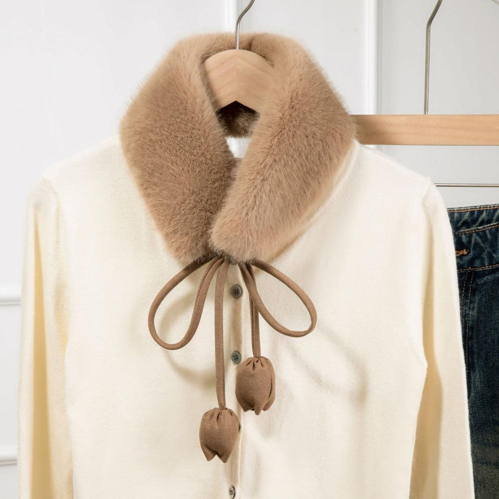 

Повязка на голову Теплый плюшевый шарф Многофункциональная меховая манишка Защита для ушей из кроличьего меха Дамы/Девушки Style4