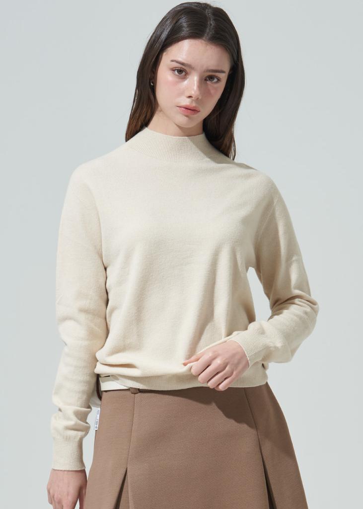 BLUDOT Premium Wholegarment Soft Half-Neck Knit_Iv