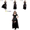 Enchanting Black Queen Princess Witch Costume Dress For Fantasy Themed Events
