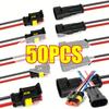 Водонепроницаемые 2-контактные разъемы - Комплект автомобильных разъемов 20 AWG для автомобиля, грузовика, мотоцикла и морской лодки
