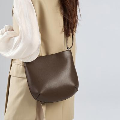 Sac aisselle en cuir véritable Sac bandoulière épaule unique Sac pour téléphone pour femmes Décontracté et à la mode