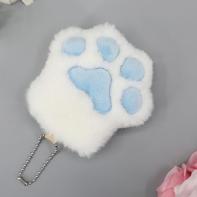 Handmade Plush Cats Paw Keychain Cats Paw Key Rings Backpack Car Charm Pendant