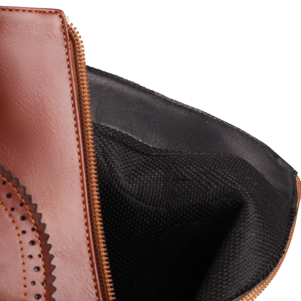 British Platform Ankle Boots Women Red Brown Pinked Microfiber High High Chunky Heel Winter Dress Office Lady Zipper Short Boots