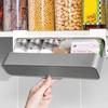 1pc Plastic Seasoning Bottle Storage Rack Punch-free Adjustable Seasoning Box Salt Sugar Seasoning Jar Set Kitchen Organizer