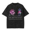 Spamton NEO Deltarune Spiel Ausgewaschenes T-Shirt Herren Y2K Lustige Baumwoll-T-Shirts Sommer Rundhals Mode-T-Shirts Einfache Übergrößen Oberteile