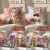 Hot Anime G-Genshin Impact V-Varesa Pillow Case Sofa Living Room Bedroom Headboard Backrest Cushion Square Cushion