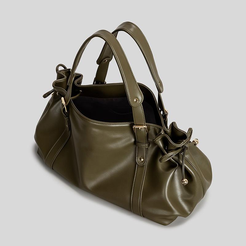 Beliebte Luxus-Kordelzug-Tragetasche für Damen Plissiertes Design Achselhöhle Handheld Umhängetasche Tägliche Lässige Handtasche