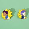 Creative Personality Anime Character Metal Badge Alloy Drip Brooch Brooch Pin Decoration