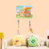 1Pair Kawaii Plush Couple Keychain Cartoon Animal Dog Car Keyring  for Lovers