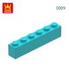 Non-Toxic 42 Pcs/Lot 3009 1X6 Dots High Basic Building Blocks Accessories Compatible With Bricks Diy Children Toys Assembly Gift Box