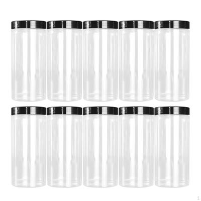 10x Slime Container Lotion Jar Wide Mouth Screw On Lids Jars with Pet Cream for