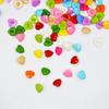 200 PCS Nylon Cute Peach Heart Shape Children Sweater Buttons for Sewing Fasteners Scrapbooking DIY