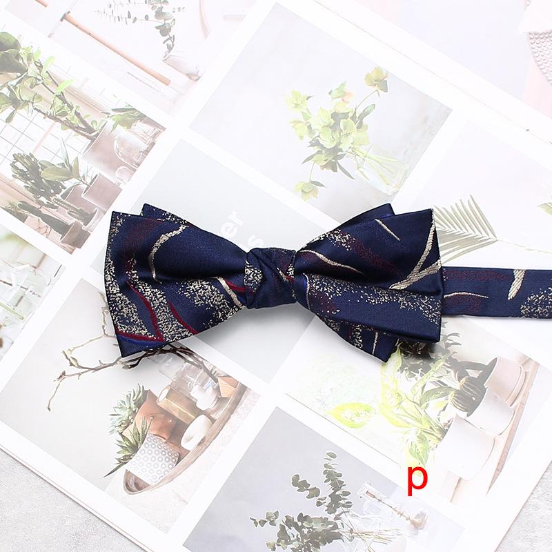 Men'S Wedding Dress Bow Tie Wedding Dress Shooting Chinese Personality Burgundy Bow Tie Double Bow Tie