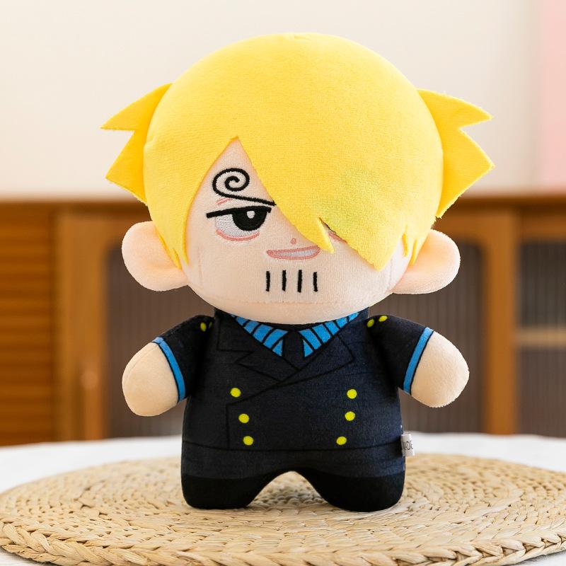 20cm One Piece Anime Figure Ace Zoro Sanji Luffy Dress-up COS Cute Doll Toys Collectible Birthday Gift
