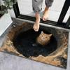 Non-slip Optical Illusion Doormat 3D Flat Bedroom Door Rug Creativity Bathroom Carpet  Home Decor