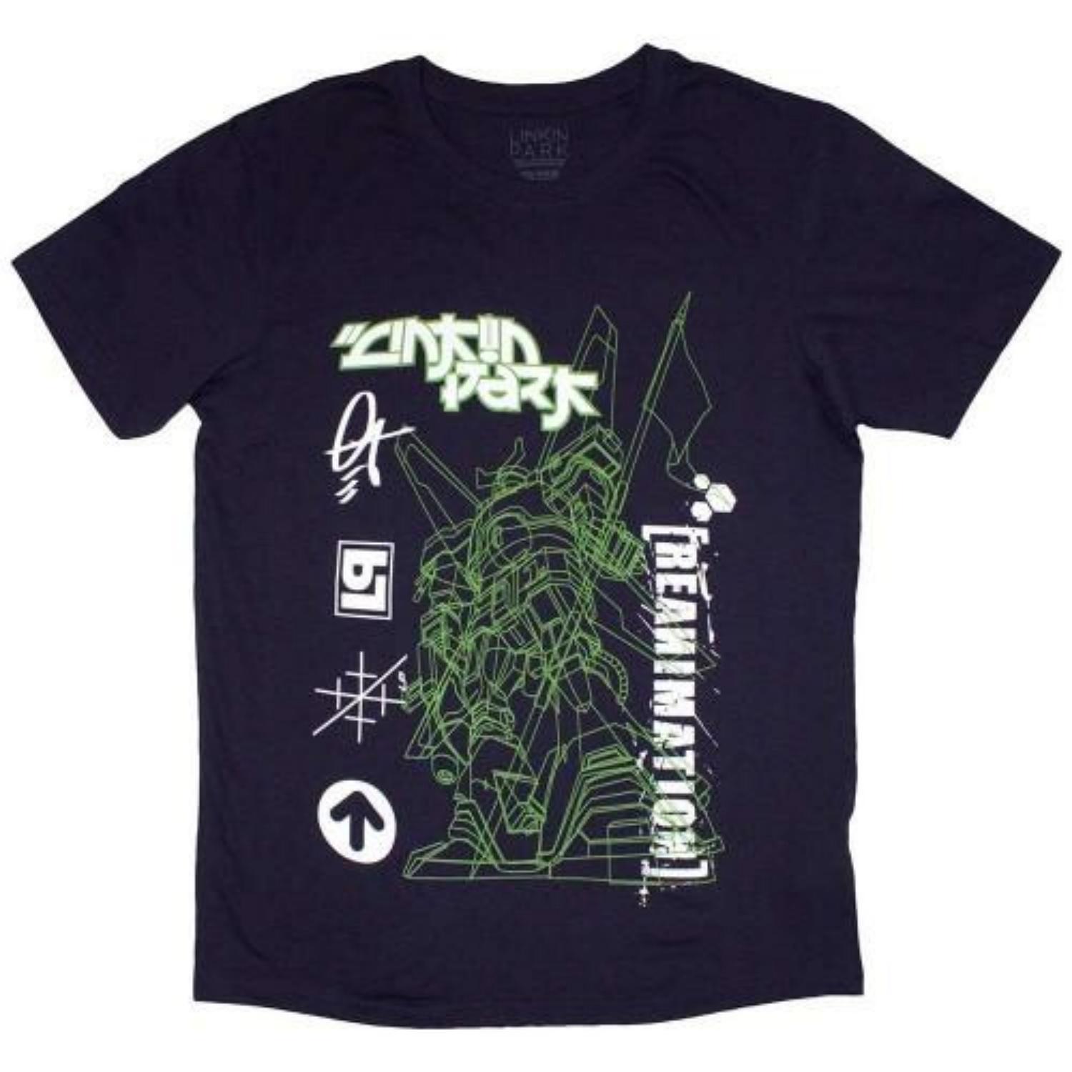 Linkin Park Unisex Adult Reanimation Robot Sketch T-Shirt S