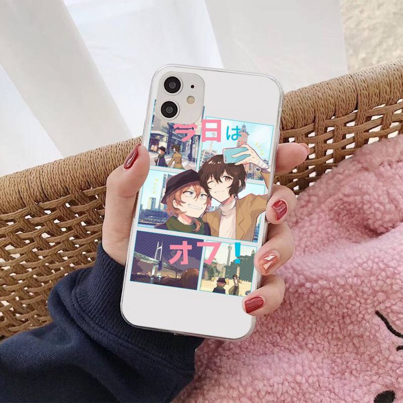 

Чехол для телефона MaiYaCa Bungo Stray Dogs Twin Dark Osamu Dazai для iPhone 13 11 12 pro XS MAX 8 7 6 6S Plus X 5S SE 2020 XR iphone 13promax