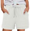 Women's Casual  Summer Elastic Beach Shorts  Solid Casual Shorts