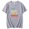Eat Sleep Kite Repeat Graphic T Shirts Cotton Short Sleeve Tshirts Unisex Summer New Shirts And Tshirts Fashion Print T Shirt