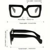 1 Set of 4 Women's Classic Box-Style Multi-Colored Fashion Glasses Suitable for Decorating Office Attire, Perfect for Gifting to Family and Fr