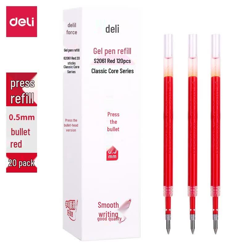 Deli S206 0.5mm Retractable Gel Pen Refills