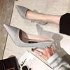 Fashion Silver Wedding Bride Shoe Woman Pumps Footwear Chic Point 39 Young Summer 2025 On Sale Luxury Brand High Quality Shoes for Women