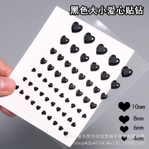 

Love Heart Rhinestone Stickers Laser Crystal Gems for Phone Case CCD Decoration Kids Stage Makeup Face Stickers Gift