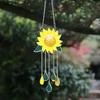 New Sunflower Boat Wind Metal Window Crafts Chimes Pendant Home Outdoor Yard Garden Decoration Windchimes Hanging Ornaments