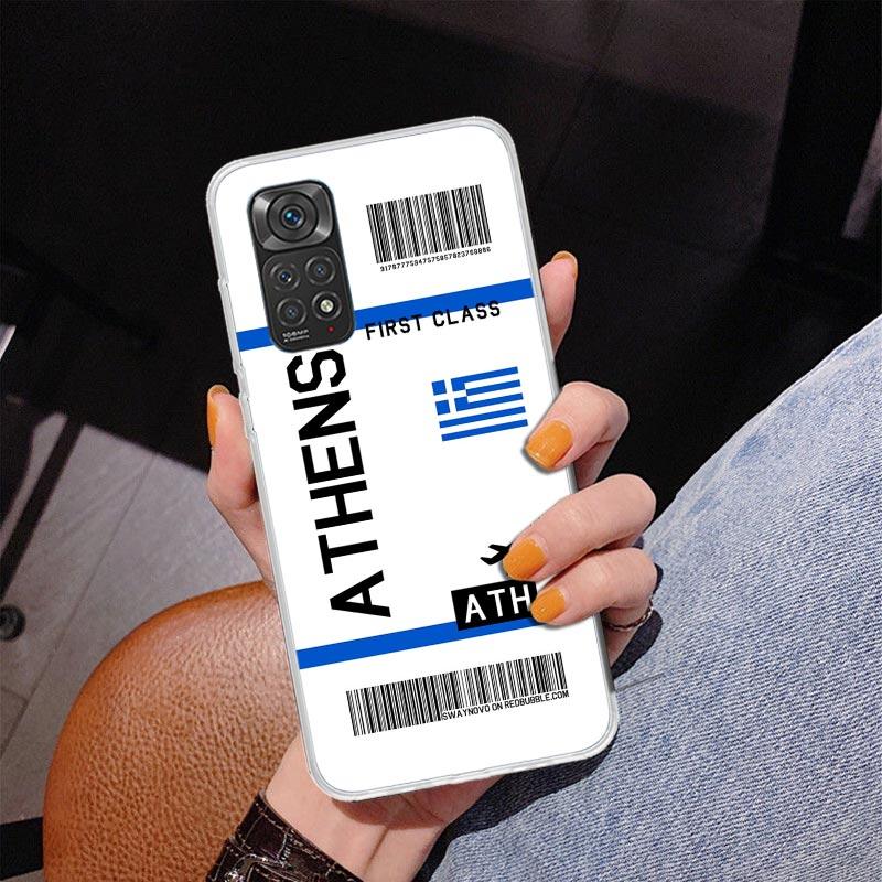 Travel Ticket Label Phnoe Case for Phnoe Case for Xiaomi Redmi Note 15 14 14S 13 Pro Plus 12 12S 11S 11E 10S 10 11T 5G Unique Co Note 13 Pro Plus