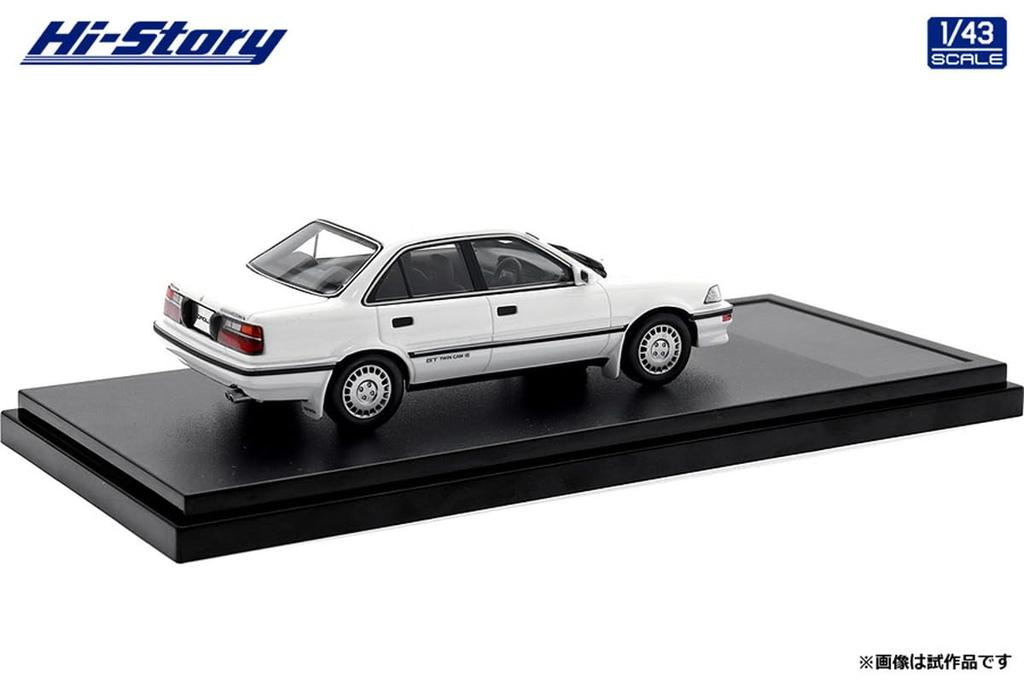 Hi Story Toyota Corolla Sedan GT Super White II Complete Product 1/43 (1987)