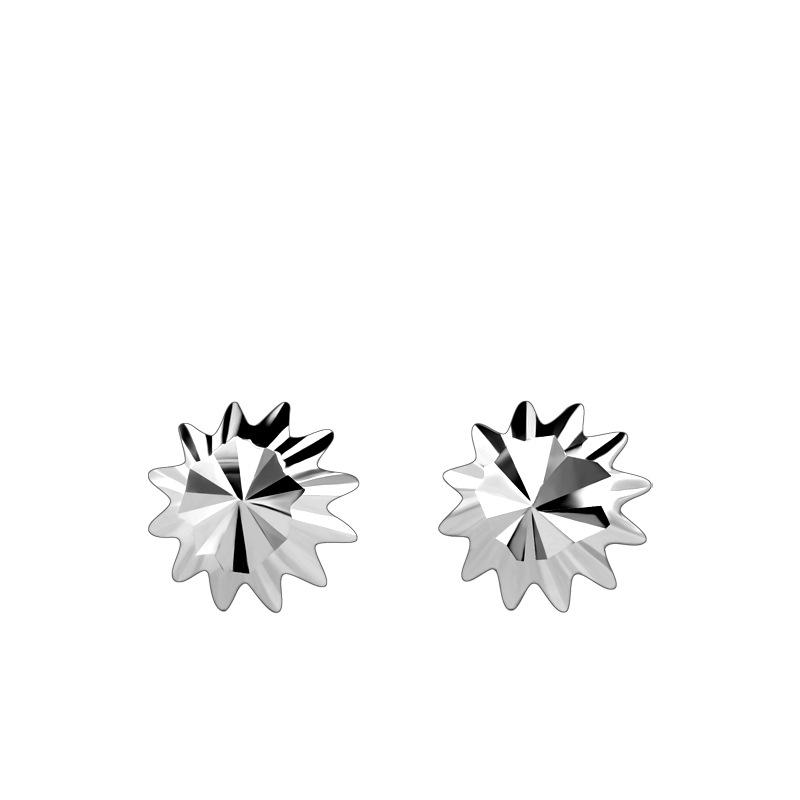 Jewelry Simple Car Flower Stud Earrings Creative Fashion Silver Needle Niche Korean Style Earbone Stud Female Ins