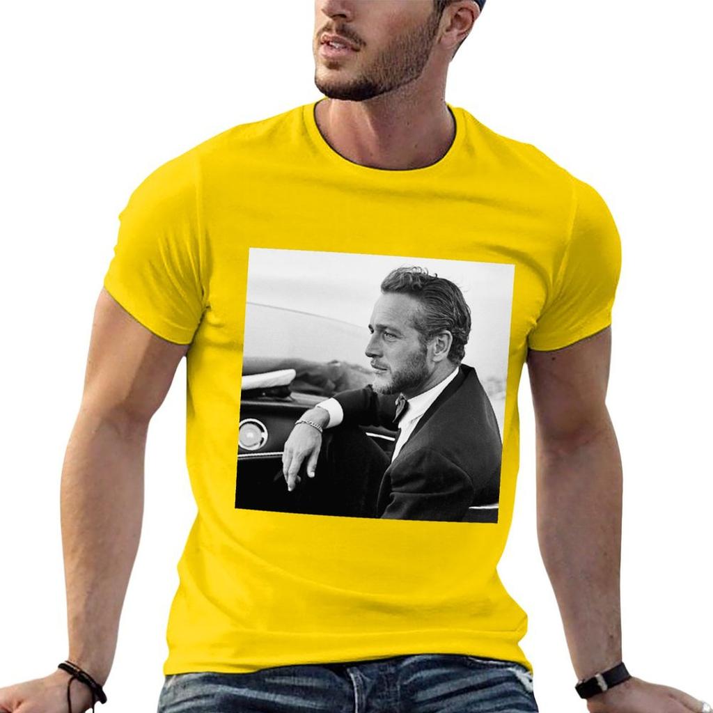 Paul Newman Poster T-Shirt customizeds boys whites vintage clothes mens cotton t shirts
