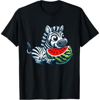 Χαριτωμένο T-shirt Ζέβρα Πεπόνι Καρπούζι