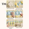 Room Organization Hangers Punch-Free Wall Hook Rack, Self Adhesive Multi-Hook Organizer, Waterproof Entryway Coat Hooks 180 Degree Rotating