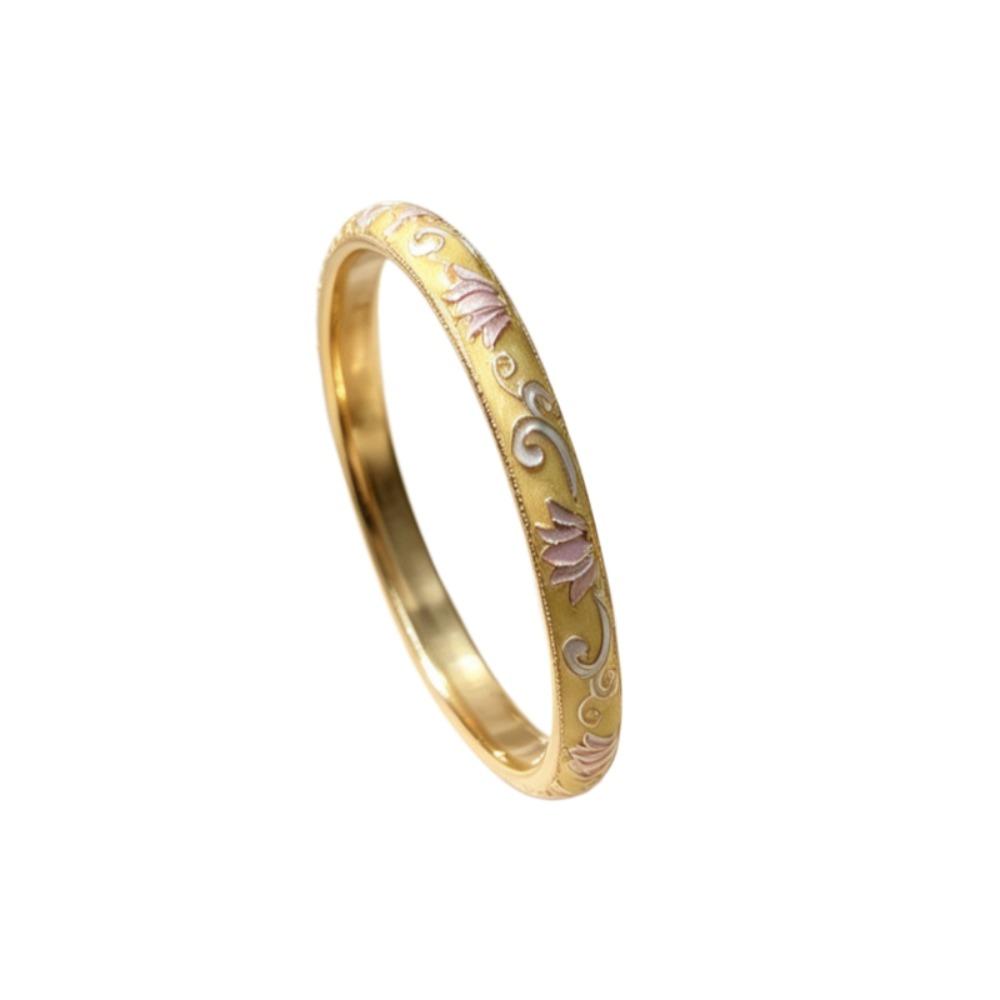 Colorful Vintage Cloisonne Bangle Traditional Women's Hand Bracelet Jewelry Gifts