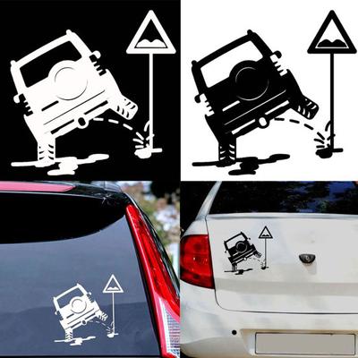 Truck Road Sign Funny Car Vehicle Body Window Reflective Decals Sticker Decor